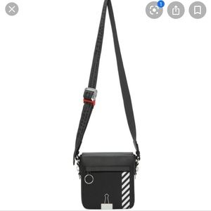 Off white binder clip messenger bag